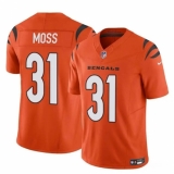 Men's Cincinnati Bengals #31 Zack Moss Orange 2024 F.U.S.E. Vapor Untouchable Limited Stitched Jersey