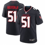 Men's Houston Texans #51 Will Anderson Jr. Nike Navy Game Jersey
