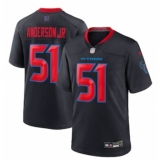 Men's Houston Texans #51 Will Anderson Jr. Nike Navy 2nd Alternate Game Jersey