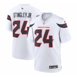 Men's Houston Texans #24 Derek Stingley Jr. Nike White Game Jersey