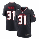 Men's Houston Texans #31 Dameon Pierce Nike Navy Game Jersey