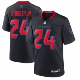Men's Houston Texans #24 Derek Stingley Jr. Nike Navy 2nd Alternate Game Jersey