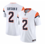 Men's Denver Broncos #2 Patrick Surtain II Nike White Vapor F.U.S.E. Limited Jersey