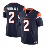 Men's Denver Broncos #2 Patrick Surtain II Nike Navy Alternate Vapor F.U.S.E. Limited Jersey